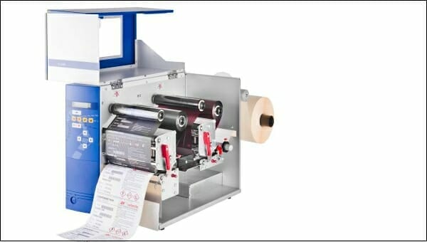 Etikettendrucker mit zwei TT-Druckwerken