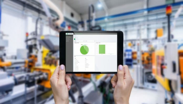 PROD_Domino-Cloud-Tablet_Produktion-Industrie 4.0 Domino, Cloud, i-Techx