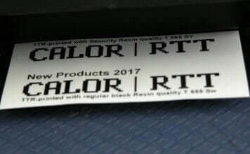 Calor, Thermotransferbänder, Labelexpo Europe