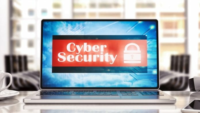 Cyber security on the computer screen. 3d illustration Mediasecur, Cyber-Risiken