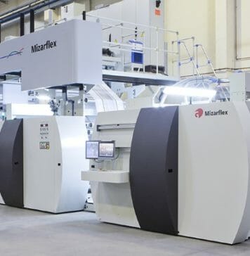 Giave, Mehrzylinder-Flexodruckmaschine, Mizarflex