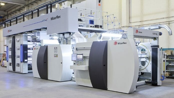 Giave, Mehrzylinder-Flexodruckmaschine, Mizarflex