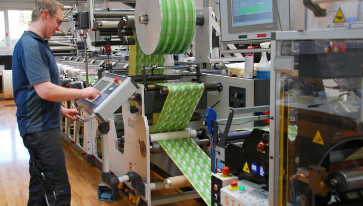 Stehle Etiketten, Chromos GmbH, Omet,