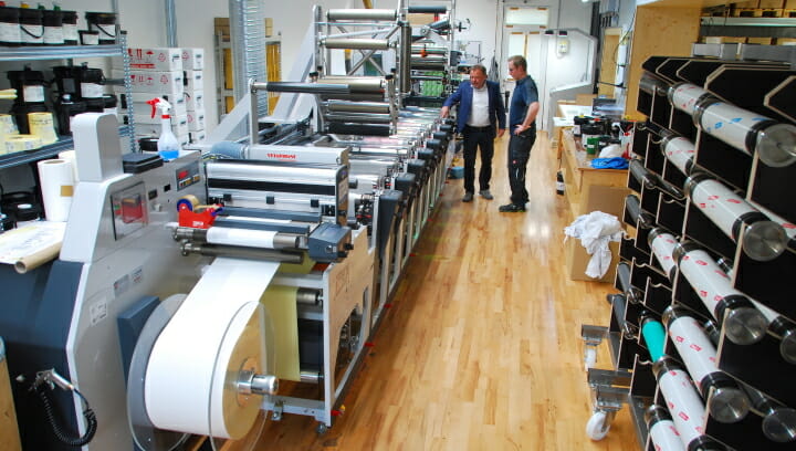 Stehle Etiketten, Chromos GmbH, Omet,