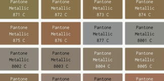 Pantone, Metallicfarben,