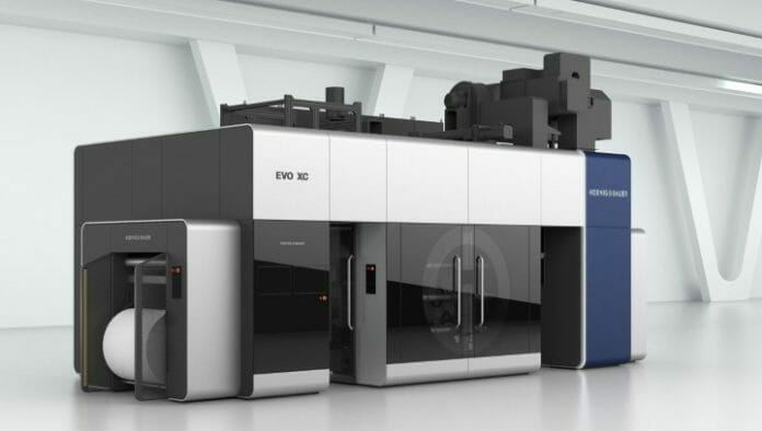 Koenig & Bauer, Zentralzylinder-Flexodruck,