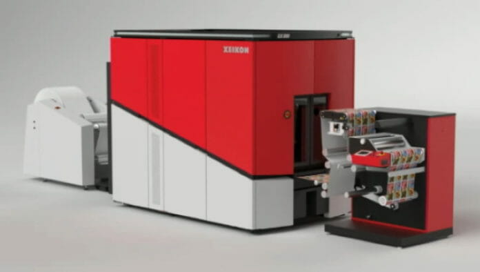 PROD_Xeikon CX300 Xeikon, Trockentoner, Etikettendruck, Digitaldruck