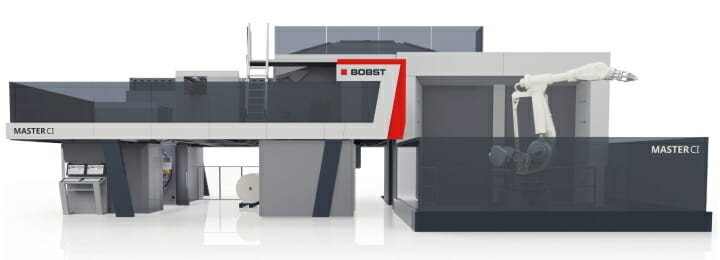 Bobst, Zentralzylinder-Flexodruck