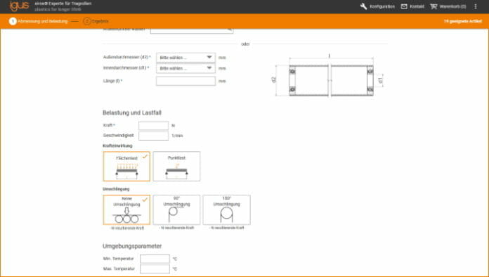IND_Igus-TragrollenKonfigurator Igus, Tragrollen