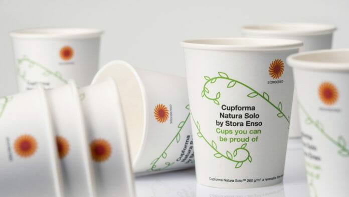PROD_StoraEnso-Cupforma Natura Solo-2 Papierbecher, Stora Enso