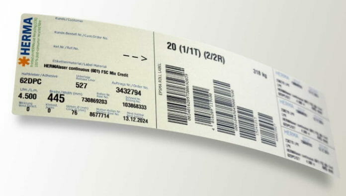 Herma, Etikettenmaterial, Recyclingpapier,