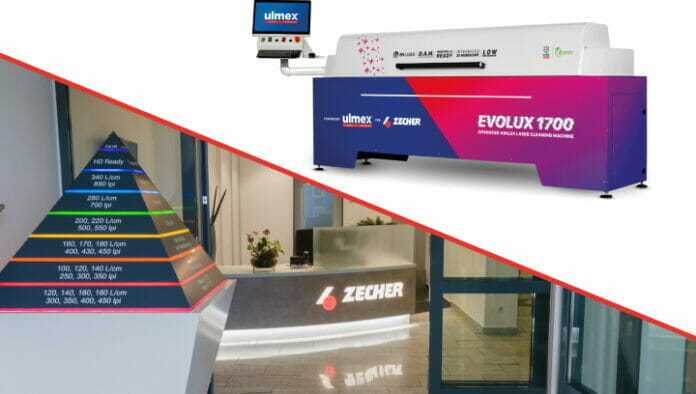 Zecher, Ulmex, Rasterwalzenreinigung, Laserreinigung,