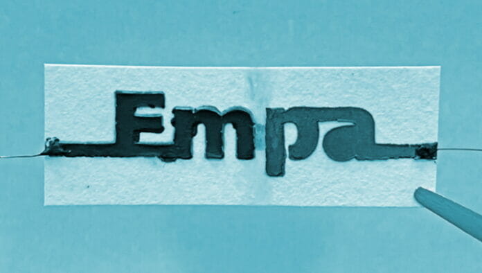 IND_EMPA-Papier-Batterie EMPA, gedruckte Elektronik,