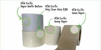 DTM Print, Etikettenmaterial,