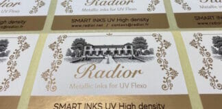 Radior, Metallicfarben, UV-Metallicfarben, UV-Flexodruckfarbe,