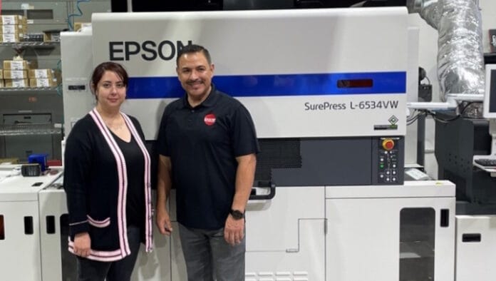 Epson, SurePress, UV-Inkjet, Pacer Print and Packaging