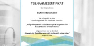 Bluhm Systeme, Universität Konstanz, Ausbildung,