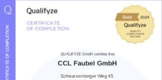 CCL, Faubel, Qualifyze, Zertifizierung,
