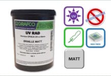 Grafco, UV-Lack, Siebdrucklack, Rotationssiebdruck, Braille,