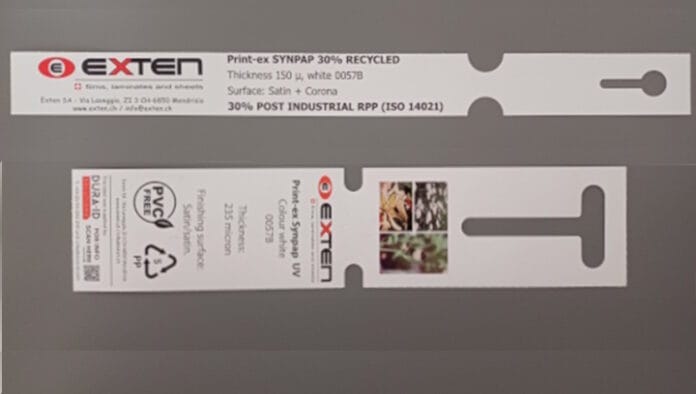 Exten, Synthetisches Papier,