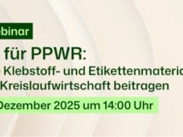 UPM Adhesive Materials, PPWR, Kreislaufwirtschaft, Web-Seminar,