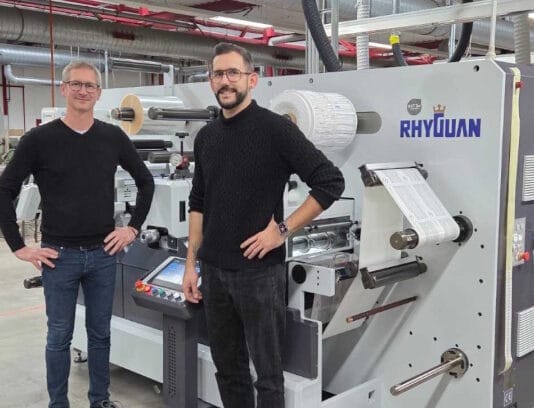 B&T Tec, Etiket Schiller, Finishing, Veredelung, Weiterverarbeitung, Rhyguan Machinery,