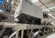 Zwei Weiterverarbeiter – eine Lösung Domino Printing, Great Lakes Label, Jenacre Labels Ltd, Digitaldruck, Retrofit,