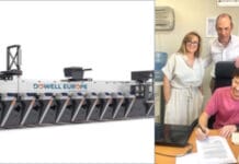 Weitere China-Maschine für Spanien Grupo Impryma, Etiquetas Romero, Dowell Europe,