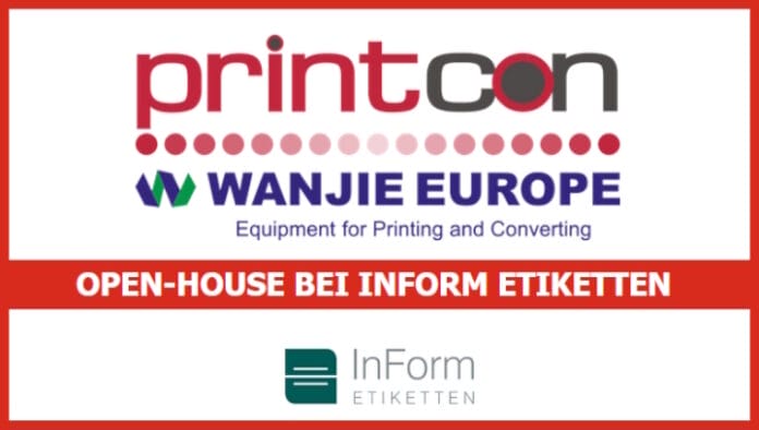 Wanjie Europe, Printcon, InForm Etiketten, Open House,