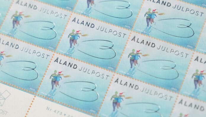IND_Cartor-Aland Post-Christmas 2025 Åland Post, Cartor, Sicherheitsdruck, Briefmarken,