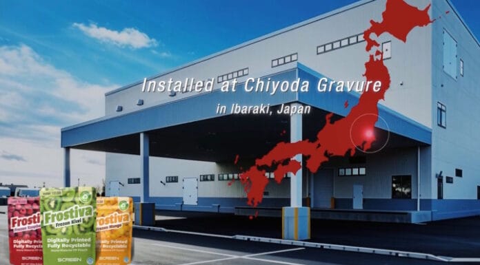 Chiyoda Gravure, Screen Graphic Solutions, flexible Verpackungen, wasserbasierter Inkjet