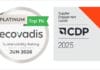 Platin-Rating und A-Bewertung UPM, EcoVadis, CDP,
