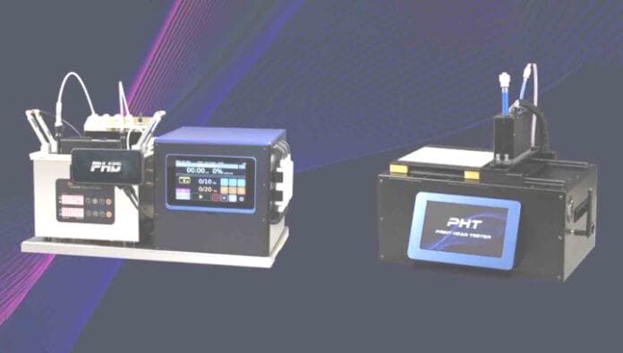 PROD_Digital Sign Techn-Inkjetkopf-Testing Digital Sign Technologies, Inkjet-Druckkopf, Prüfung, Wartung,