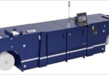 Etiketten-Druckmaschine vorgestellt Konica Minolta, Digitaldruck,