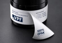 Beidseitig weiss, vollständig opak VPF, Haftverbdunde, Etikettenfolien, Folienetiketten